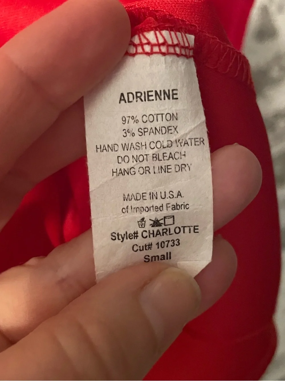 Red Puff Sleeve Cotton Mini Dress Cottagecore Summer Small USA 4th